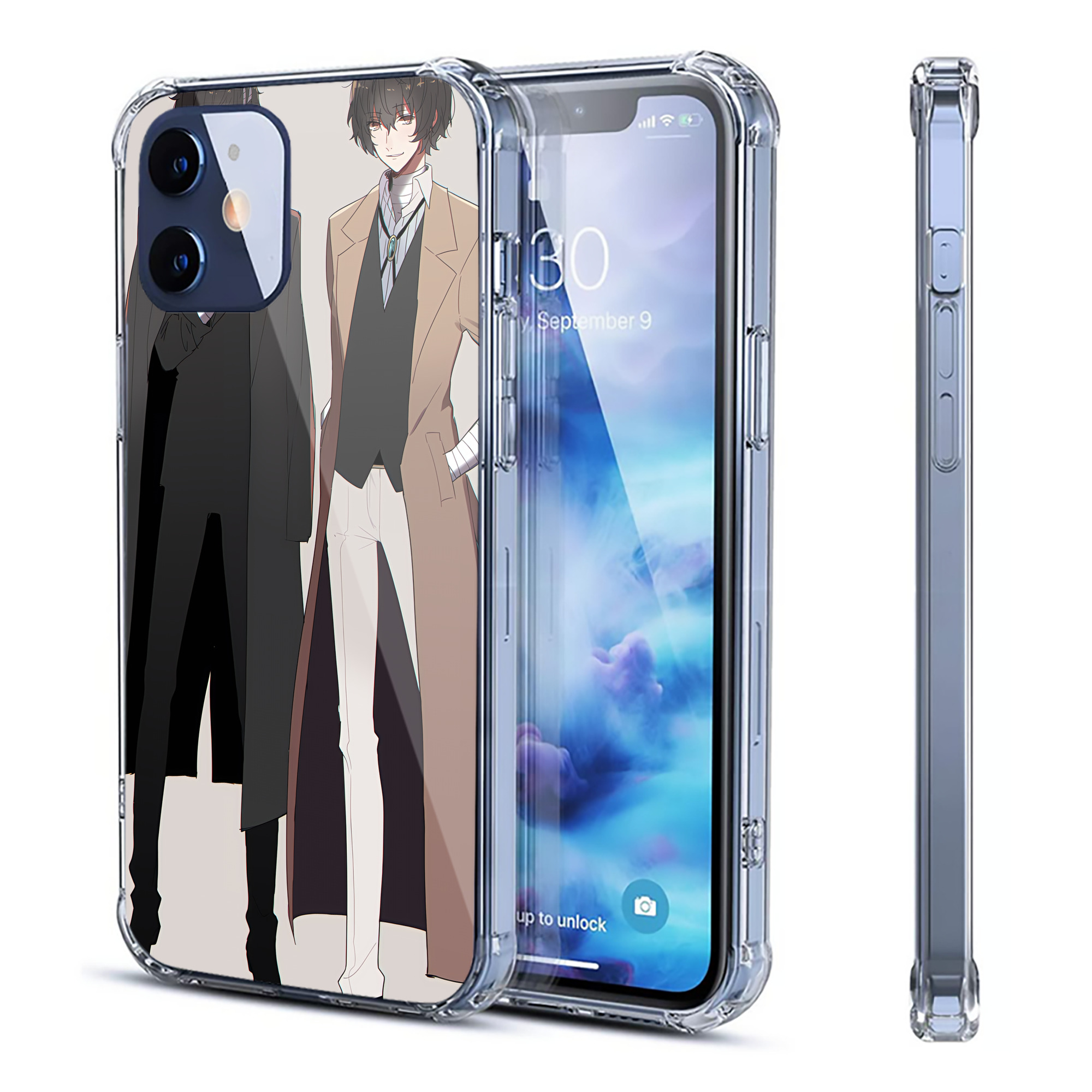 （画像用） 文豪ストレイドッグス Bungo Stray Dogs 【iPhone 12シリーズ対応】透明スマホケース（クリアソフトケース）